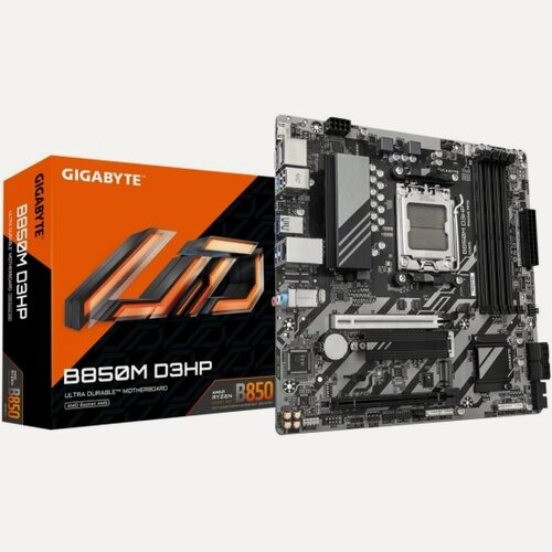 Изображение товара Материнская плата Gigabyte B850M D3HP (AM5, mATX)