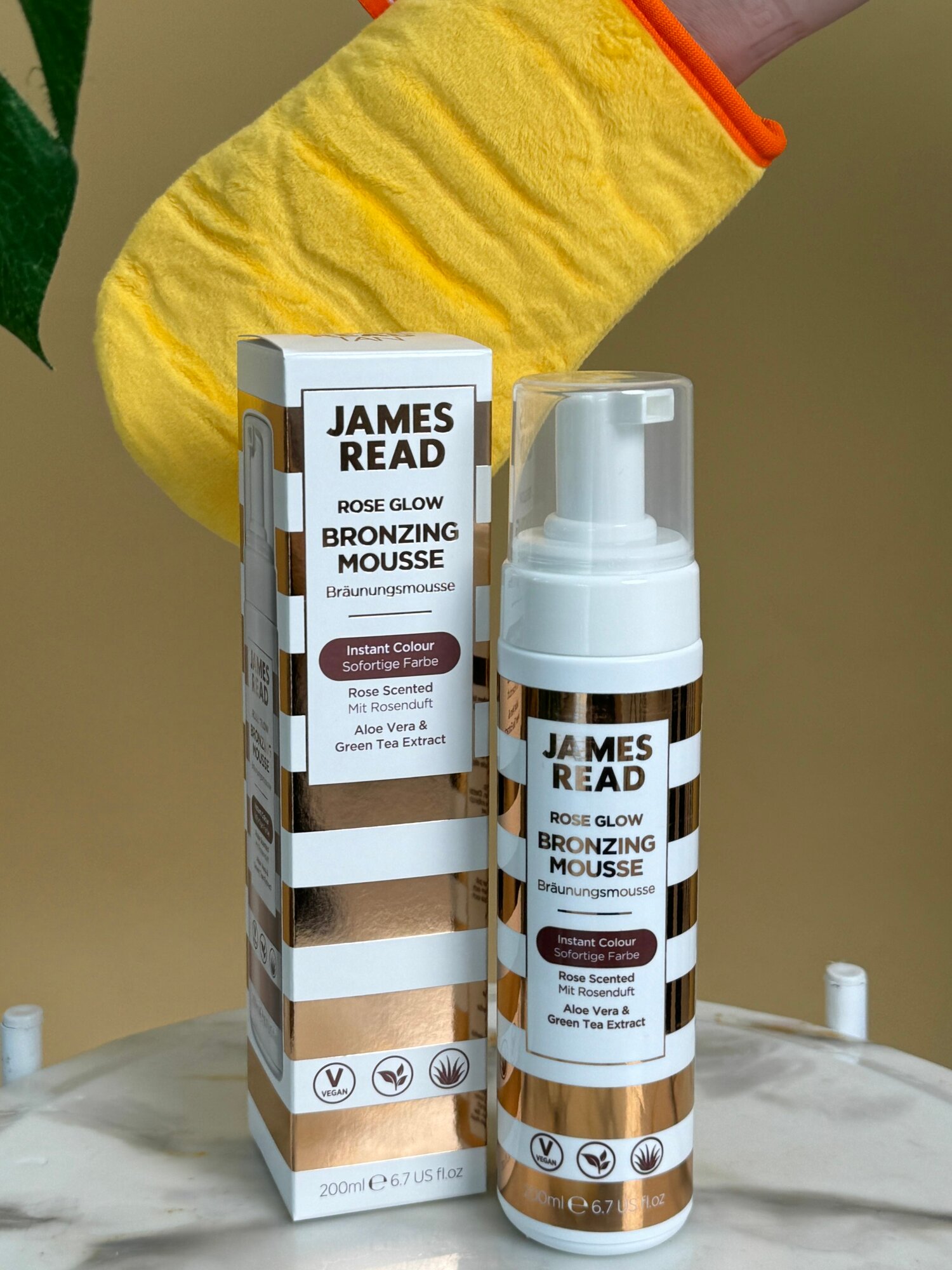 JAMES READ Автозагар бронзирующий мусс для тела ROSE GLOW BRONZING MOUSSE, 200 мл
