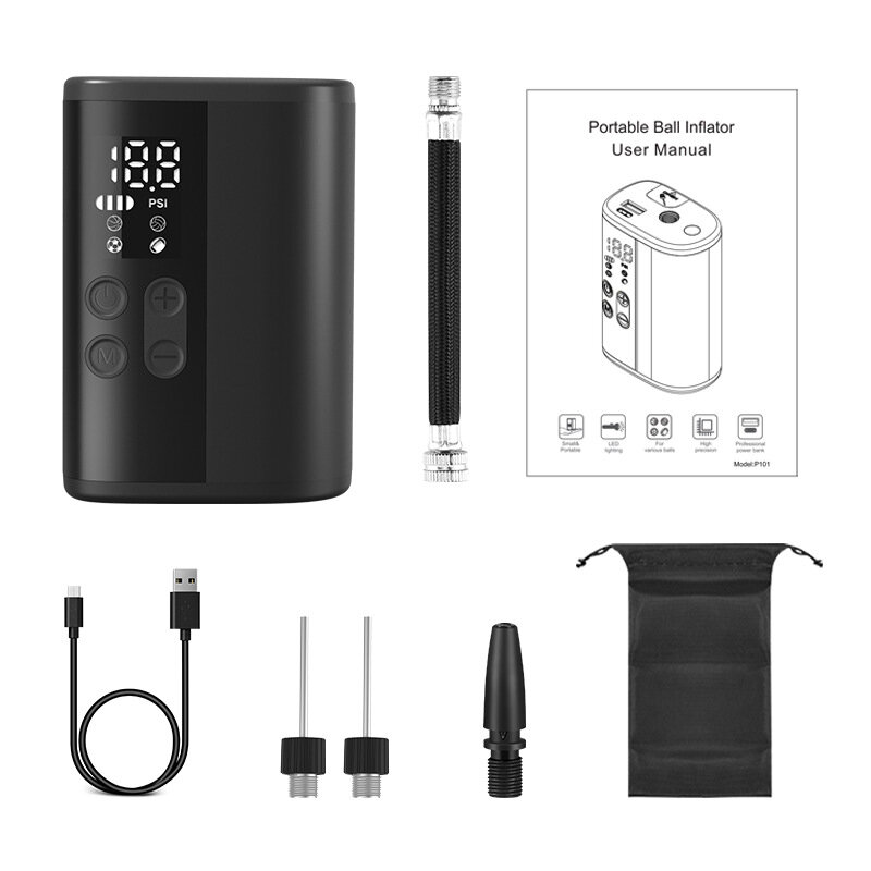 Насос NEWO Woxin, многофункциональный, с power bank, для накачки