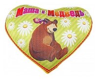 Игрушка-антистресс СмолТойс Маша и медведь Сердечко жёлтое 25 см