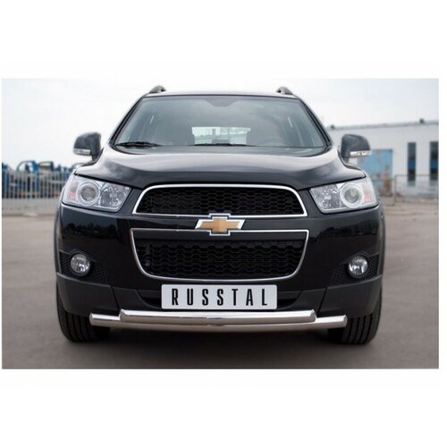 Защита переднего бампера d63/63 (дуга) Captiva Chevrolet 2012-2013