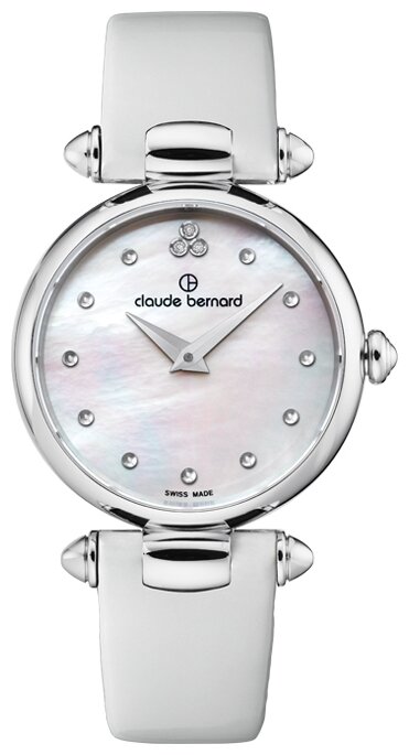 Наручные часы Claude Bernard, белый, серебряный