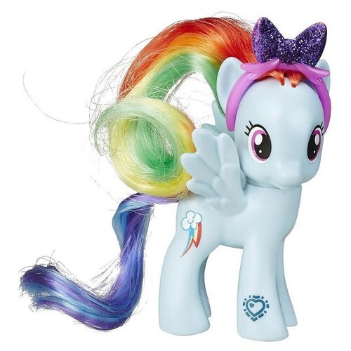 фото Фигурка my little pony пони rainbow dash с бантом', из серии 'исследование эквестрии' (explore equestria), my little pony, hasbro