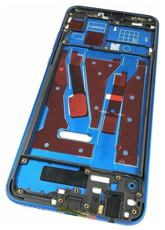 Рамка дисплея (средняя часть корпуса) для Huawei Honor 8X Синий