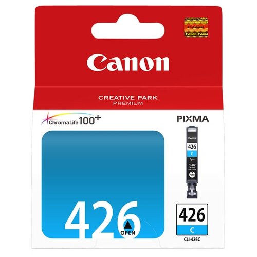 картридж sf 425 426 комплект 5 штук pgi 425 cli 426 совместимый для canon pixma ip4840 ip4940 ix6540 mg5140 mg5240 mg5340 mg6140 mg6240 mg8140 mg8240 mx714 mx884 mx894 Картридж Canon CLI-426C (4557B001), 446 стр, голубой