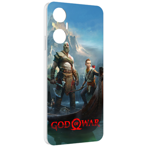 Чехол MyPads God Of War Кратос Атрей для Infinix Hot 20 5G задняя-панель-накладка-бампер чехол mypads god of war кратос атрей для infinix hot 20i задняя панель накладка бампер