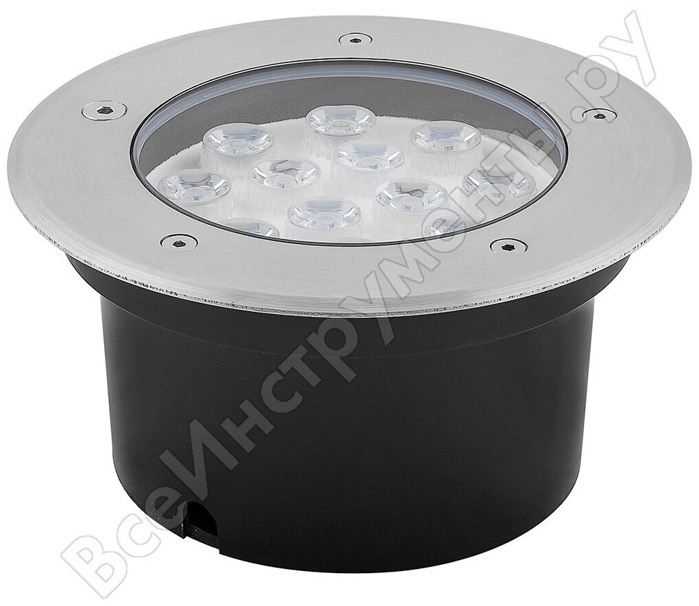 FERON SP4114 Светильник тротуарный,12LED холодный белый,12W,180*H90mm, вн. диаметр:150mm, IP67 32022