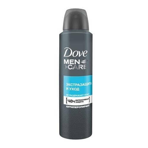 Dove Дезодорант антиперспирант-аэрозоль for men+care Экстразащита и уход, 150 мл