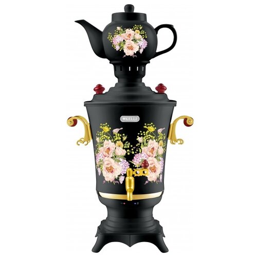 Самовар KL-1326 Kelli 4л 2300Вт пластик заварник 09л декор черн 536800₽