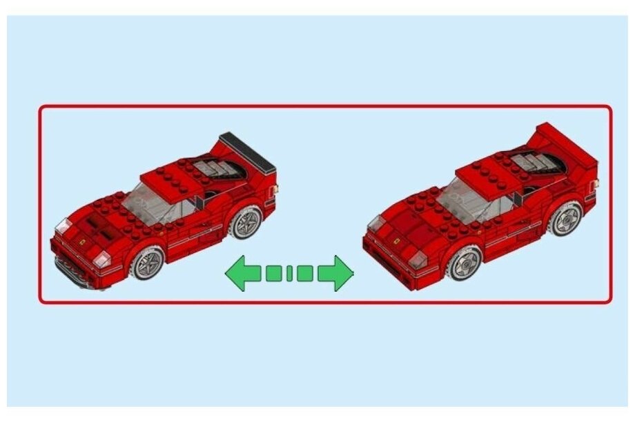 Конструктор LEGO Speed Champions Автомобиль Ferrari F40 Competizione, 198 деталей (75890) - фото №9