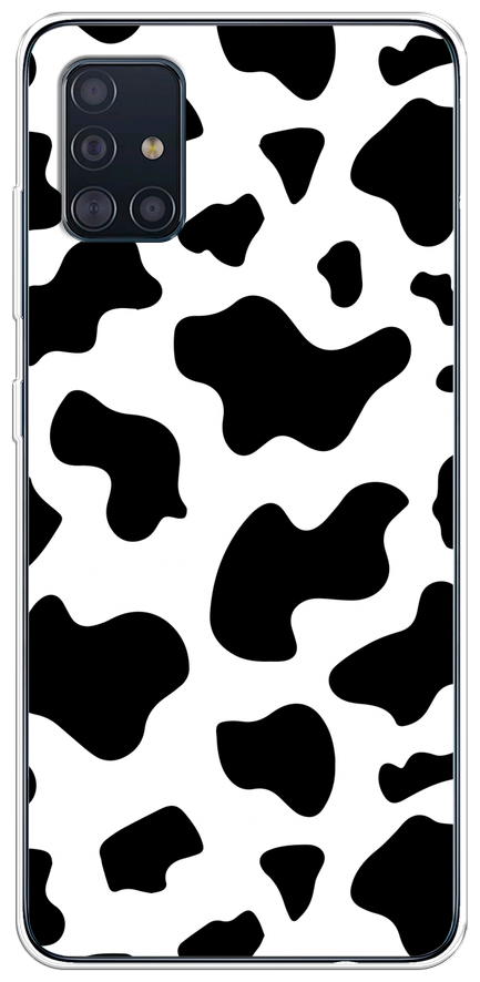 Силиконовый чехол на Samsung Galaxy A51 / Самсунг Гэлакси А51 Пятна коровы