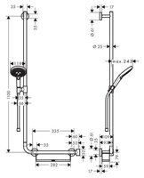 Душевой набор (гарнитур) Hansgrohe Raindance Select S 120 / Unica Comfort 26324400