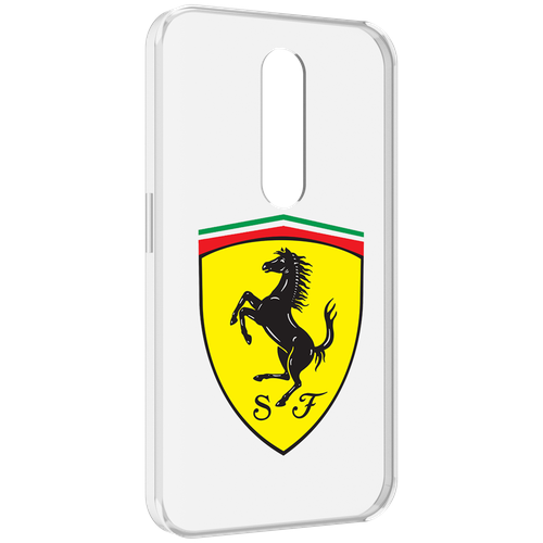 Чехол MyPads Ferrari-3 мужской для Motorola Moto X Force (XT1585 / XT1581) задняя-панель-накладка-бампер