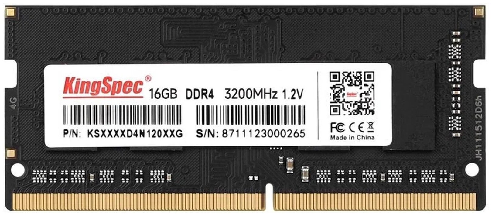 Оперативная память KingSpec DDR4 3200 МГц SODIMM CL17 KS3200D4N12016G