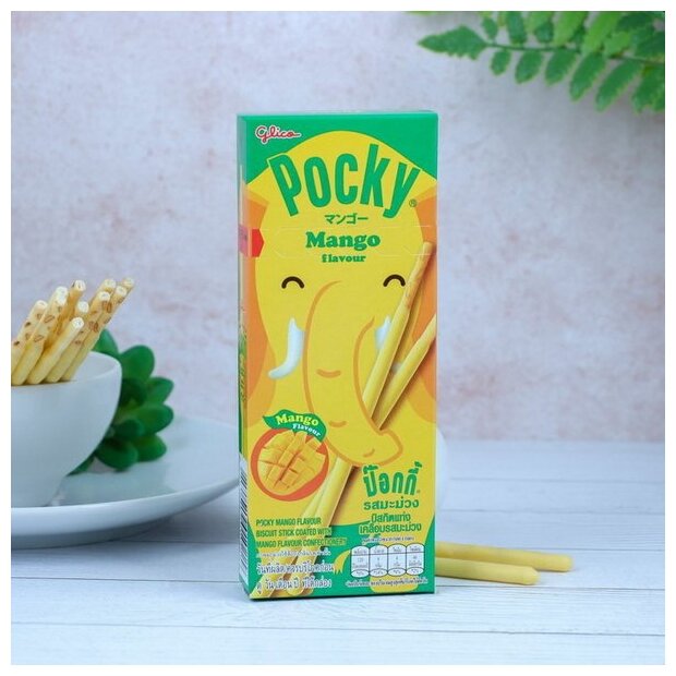 Палочки бисквитные Pocky Манго, 25гр - фотография № 5