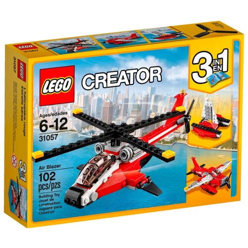 lego creator 31096 двухроторный вертолёт 569 дет LEGO Creator 31057 Красный вертолет, 102 дет.