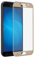 Защитное стекло DF sColor-17 для Samsung Galaxy A7 (2017) золотой