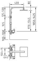 Душевая стойка Clever Bimini 97058