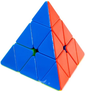 Пирамидка для спидкубинга YJ Pyraminx RuiLong Цветной пластик