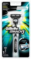 Бритвенный станок Gillette Mach 3 сменные лезвия: 3 шт.