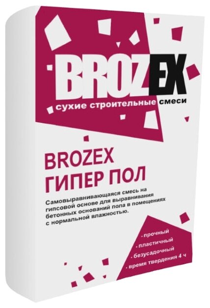 Ровнитель для пола Brozex "Гипер Пол", 20 кг./В упаковке шт: 1