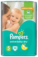 Pampers подгузники Active Baby-Dry 5 (11-18 кг) 10 шт.