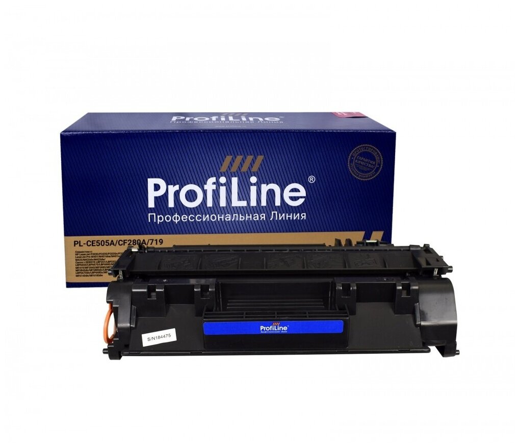 Картридж PL-CE505A, 719 для принтеров HP LJ P2030, P2035, P2050, P2055, P2055D, P2055DN, Canon LBP 6300dn, 6650dn, MF5840dn, 5880dn, MF5940 2300 копий ProfiLine