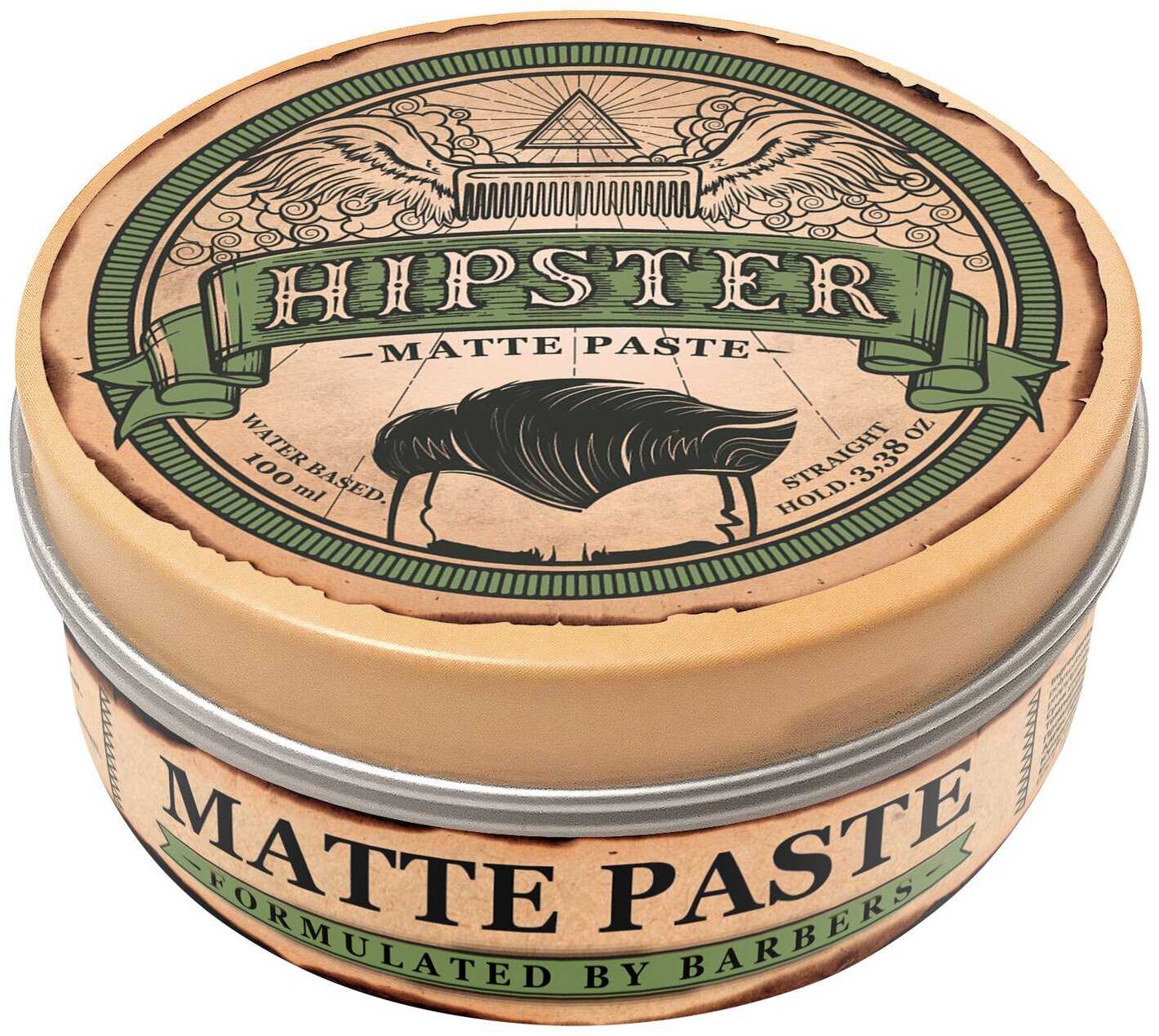 Hipster Паста для укладки волос Matte Paste со средней фиксацией и матовым эффектом, 100 мл