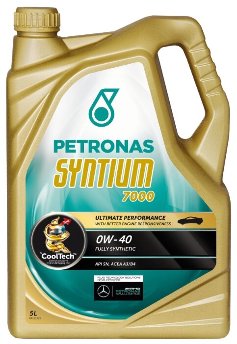 Моторное масло Petronas Syntium 7000 0W40 5 л