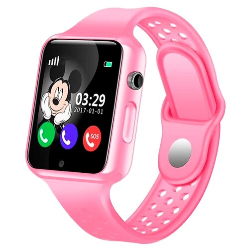 детские gps часы smart baby watch gw600 q360 g610 g51 синие Детские умные часы Smart Baby Watch G98, розовый