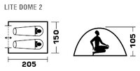 Палатка TREK PLANET Lite Dome 2