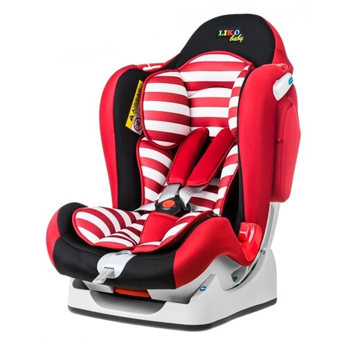 Автокресло группа 0/1/2 (до 25 кг) Liko Baby LB-510, красный/черный