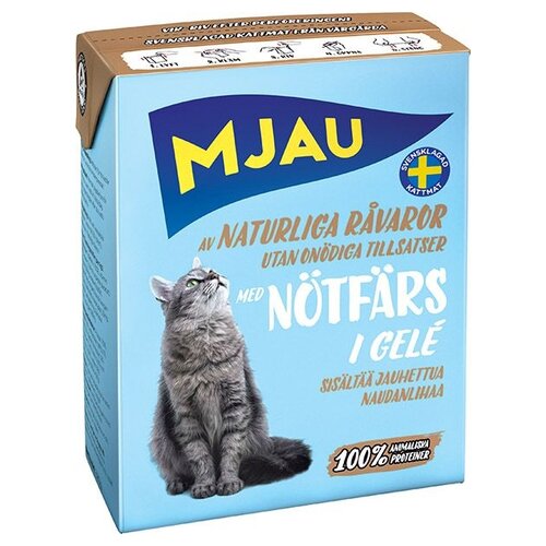 фото Корм для кошек mjau мясные