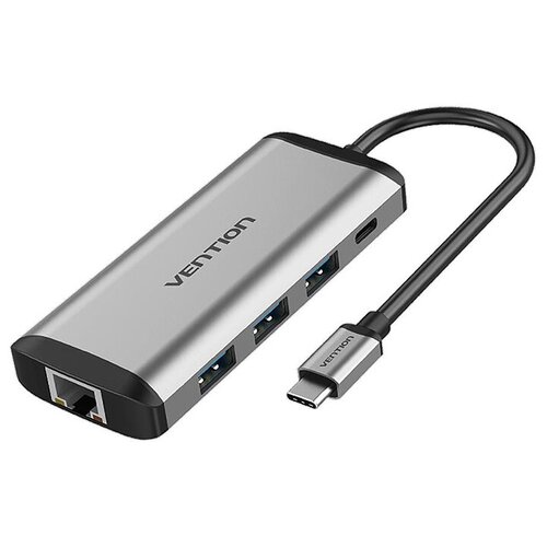 Vention Мультимедиа конвертер USB Type C M/HDMI F, цвет серый, адаптер переходник для мониторов, проекторов, телевизоров цифровой конвертер red line type c hdmi grey ут000019044