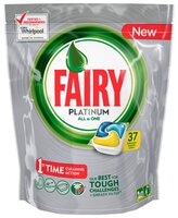 Fairy Platinum All in 1 капсулы (лимон) для посудомоечной машины 70 шт.