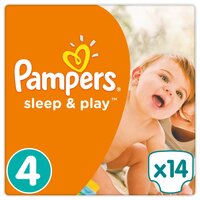 Pampers подгузники Sleep&Play 4 (8-14 кг) 14 шт.