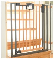 Geuther Ворота безопасности Easy Lock Wood 84,5 - 92,5 см дерево/серебристый