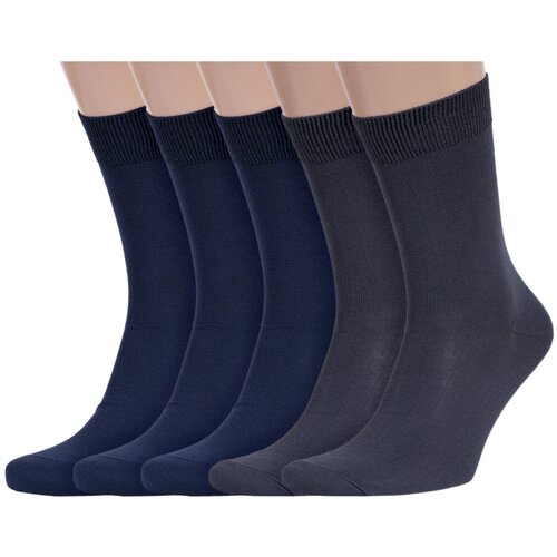 Носки RuSocks, 5 пар, размер 41/43, мультиколор