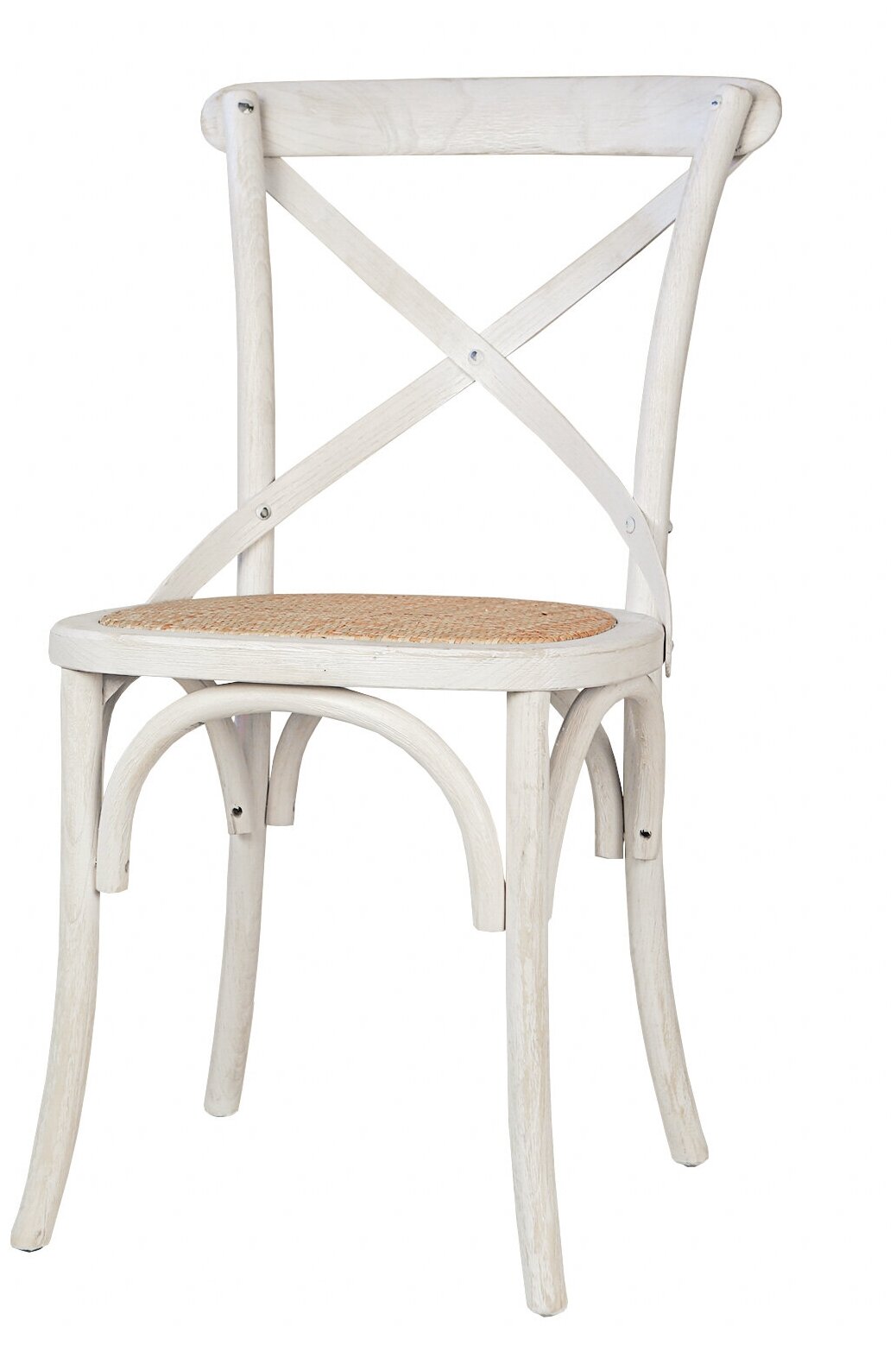 Венский стул Mak-interior Cross back white brush — фото 1