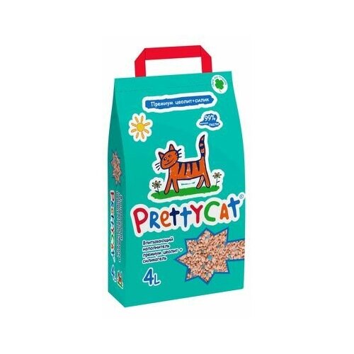 Наполнитель PrettyCat Premium, впитывающий 8 л./4 кг.