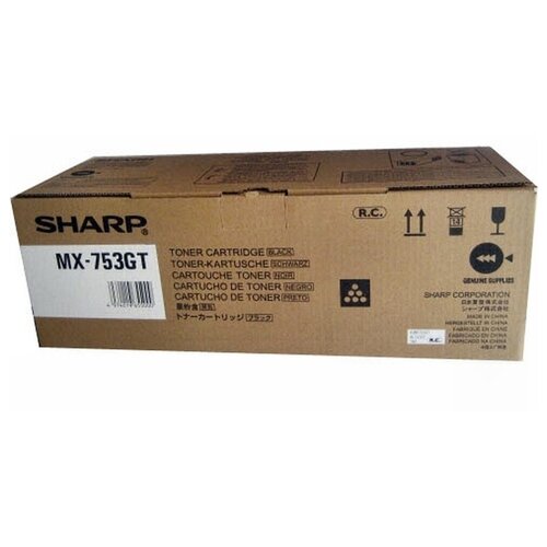 Картридж Sharp MX753GT, 83000 стр, черный