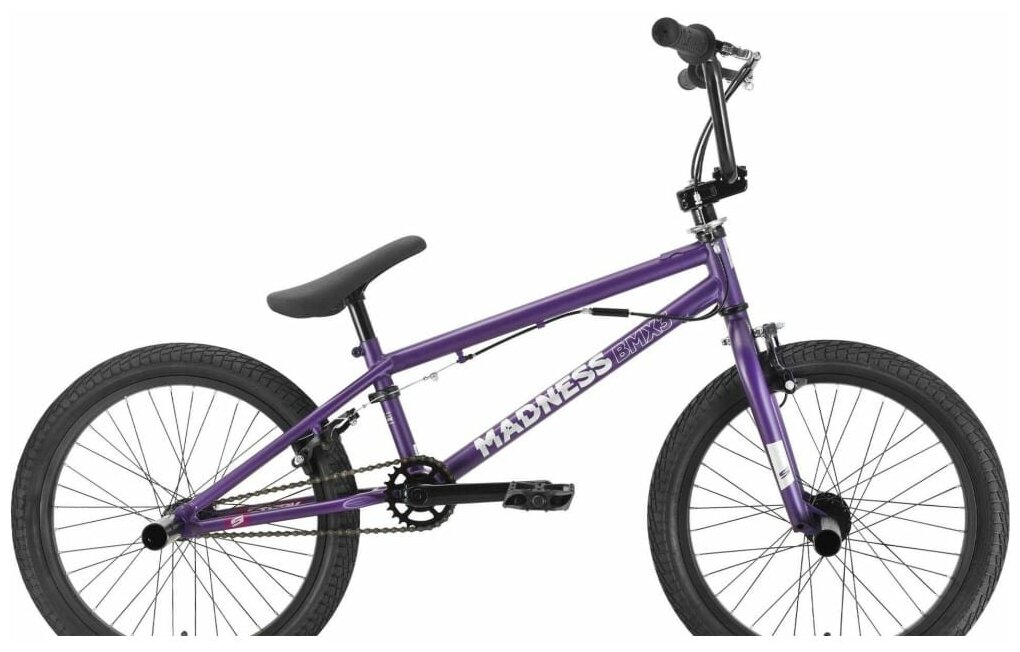 фото Велосипед Stark'22 Madness BMX 3 фиолетовый/серебристый