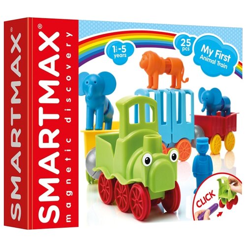 фото Магнитный конструктор smartmax my first 410 поезд с животными