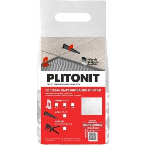 Зажим Plitonit Зажим Plitonit SVP-PROFI. 2 мм. 100 шт. в пакете зажим svp profi mini 0 7 мм 100 шт