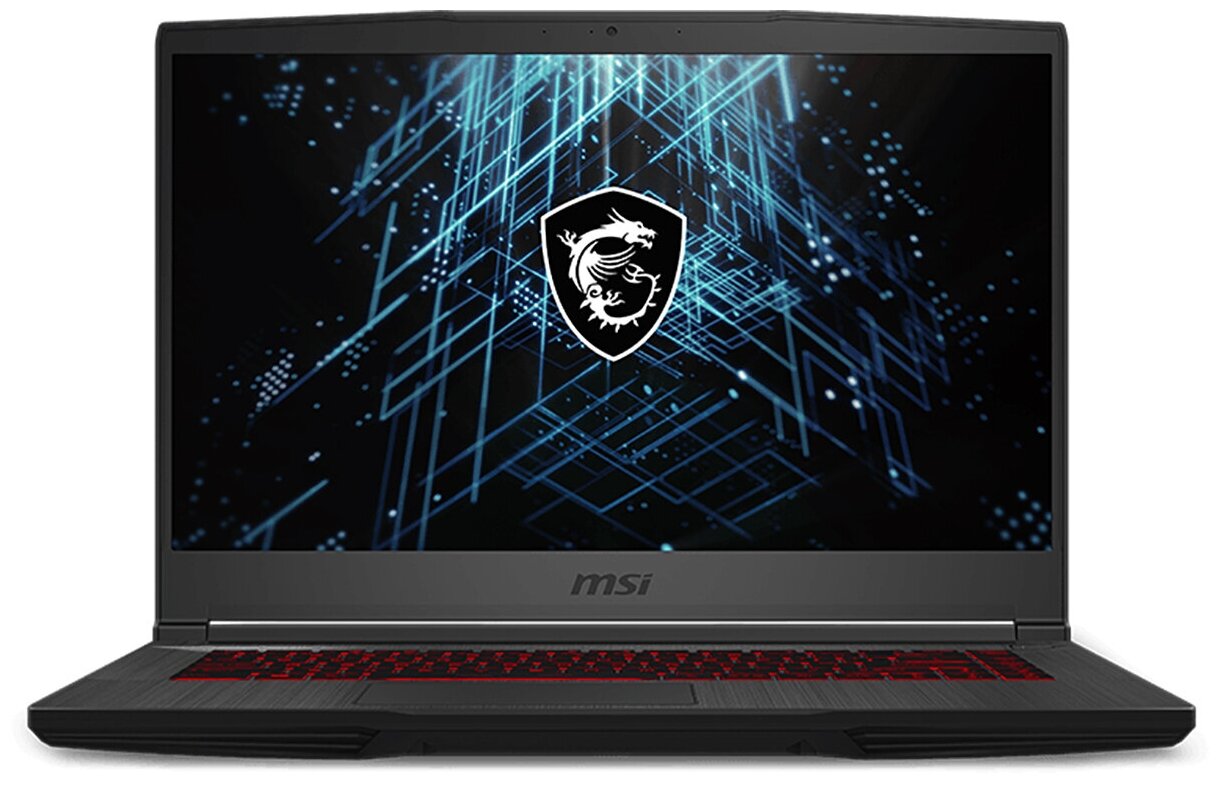 Ноутбук MSI GF63 11UD-222XRU Thin 9S7-16R612-222 (15.6", Core i7 11800H, 8Gb/ SSD 512Gb, GeForce® RTX 3050Ti для ноутбуков) Черный