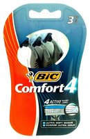 Бритвенный станок Bic Comfort 4 3 шт.