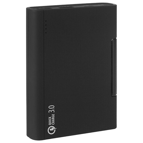 Портативный аккумулятор Qumo PowerAid QC 30 10400 черный упаковка коробка 135700₽