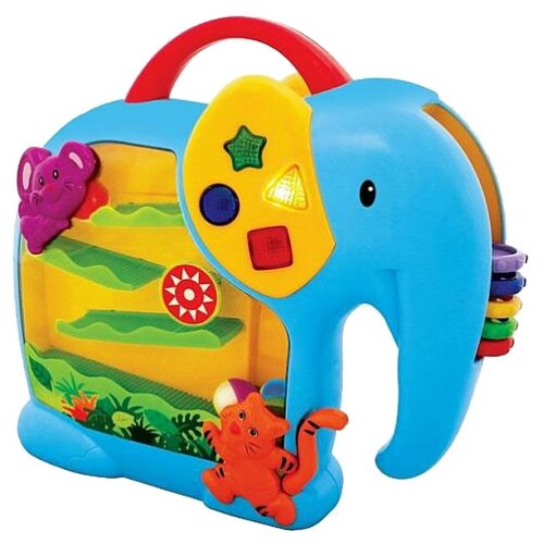 Развивающая игрушка Kiddieland Занимательный слон, синий/желтый игрушка kiddieland трактор сафари 054890