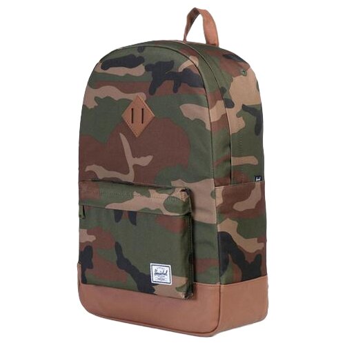 фото Рюкзак herschel heritage 21.5 khaki (woodland camo/tan synthetic leather)