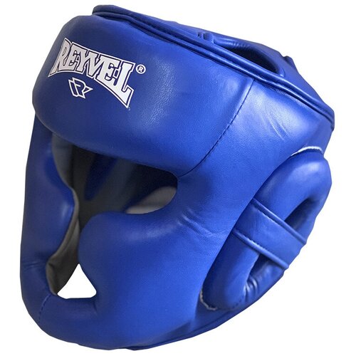 фото Шлем боксерский тренировочный закрытый reyvel, синий, р. m